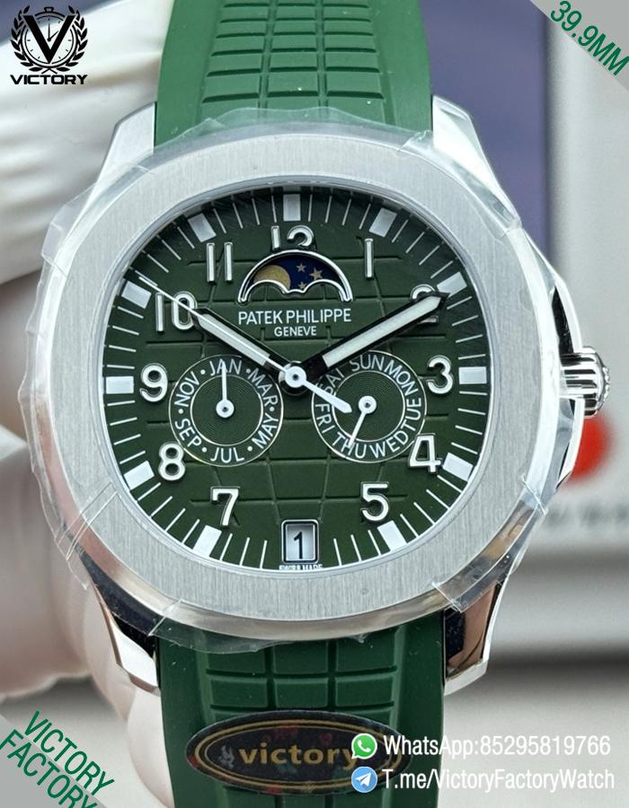 Victory Factory Watches Aquanaut Annual Calendar 5261 Complicated Green Dial 316L Steel Metal DanDong 324 Movement 00 Victory Factory Watches Aquanaut Annual Calendar 5261 Complicated Green Dial 316L Steel Metal DanDong 324 Movement 00