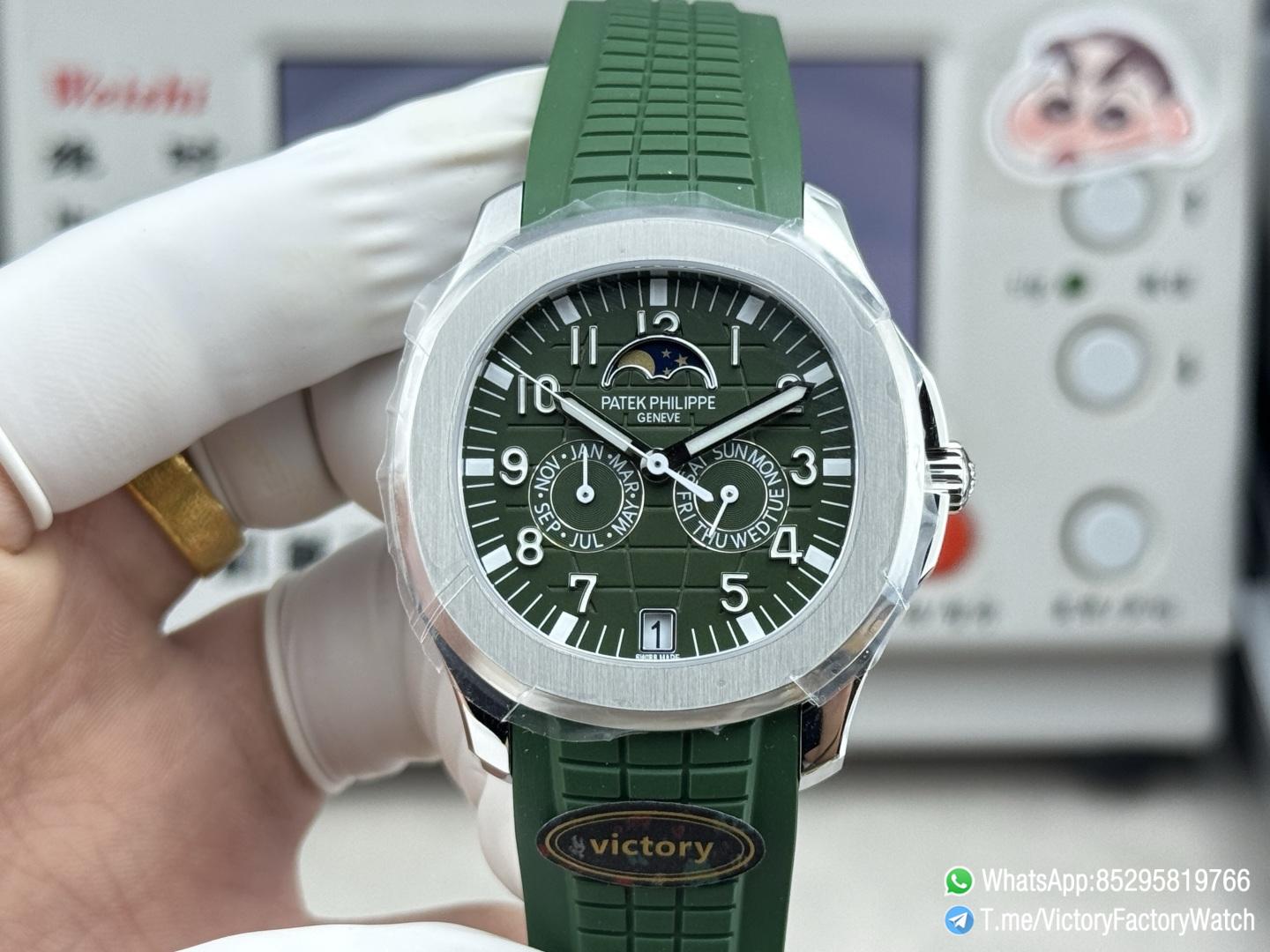Victory Factory Watches Aquanaut Annual Calendar 5261 Complicated Green Dial 316L Steel Metal DanDong 324 Movement 01 Victory Factory Watches Aquanaut Annual Calendar 5261 Complicated Green Dial 316L Steel Metal DanDong 324 Movement 01