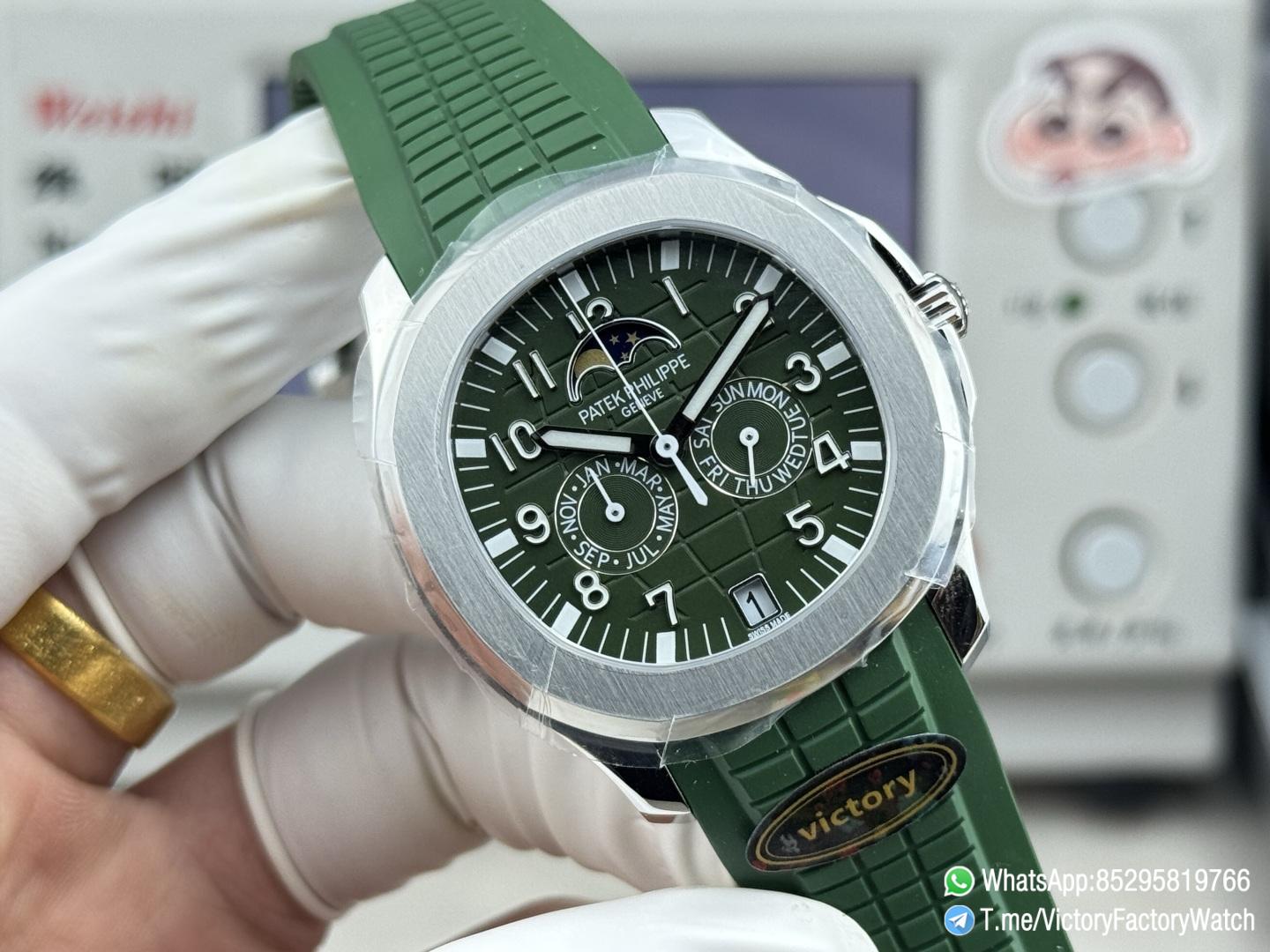 Victory Factory Watches Aquanaut Annual Calendar 5261 Complicated Green Dial 316L Steel Metal DanDong 324 Movement 02 Victory Factory Watches Aquanaut Annual Calendar 5261 Complicated Green Dial 316L Steel Metal DanDong 324 Movement 02