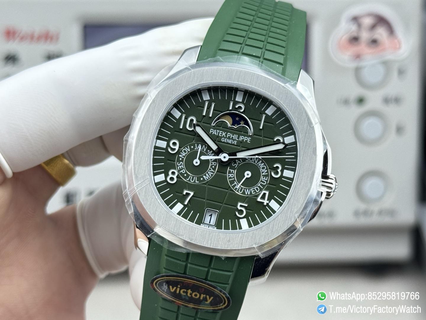 Victory Factory Watches Aquanaut Annual Calendar 5261 Complicated Green Dial 316L Steel Metal DanDong 324 Movement 03 Victory Factory Watches Aquanaut Annual Calendar 5261 Complicated Green Dial 316L Steel Metal DanDong 324 Movement 03