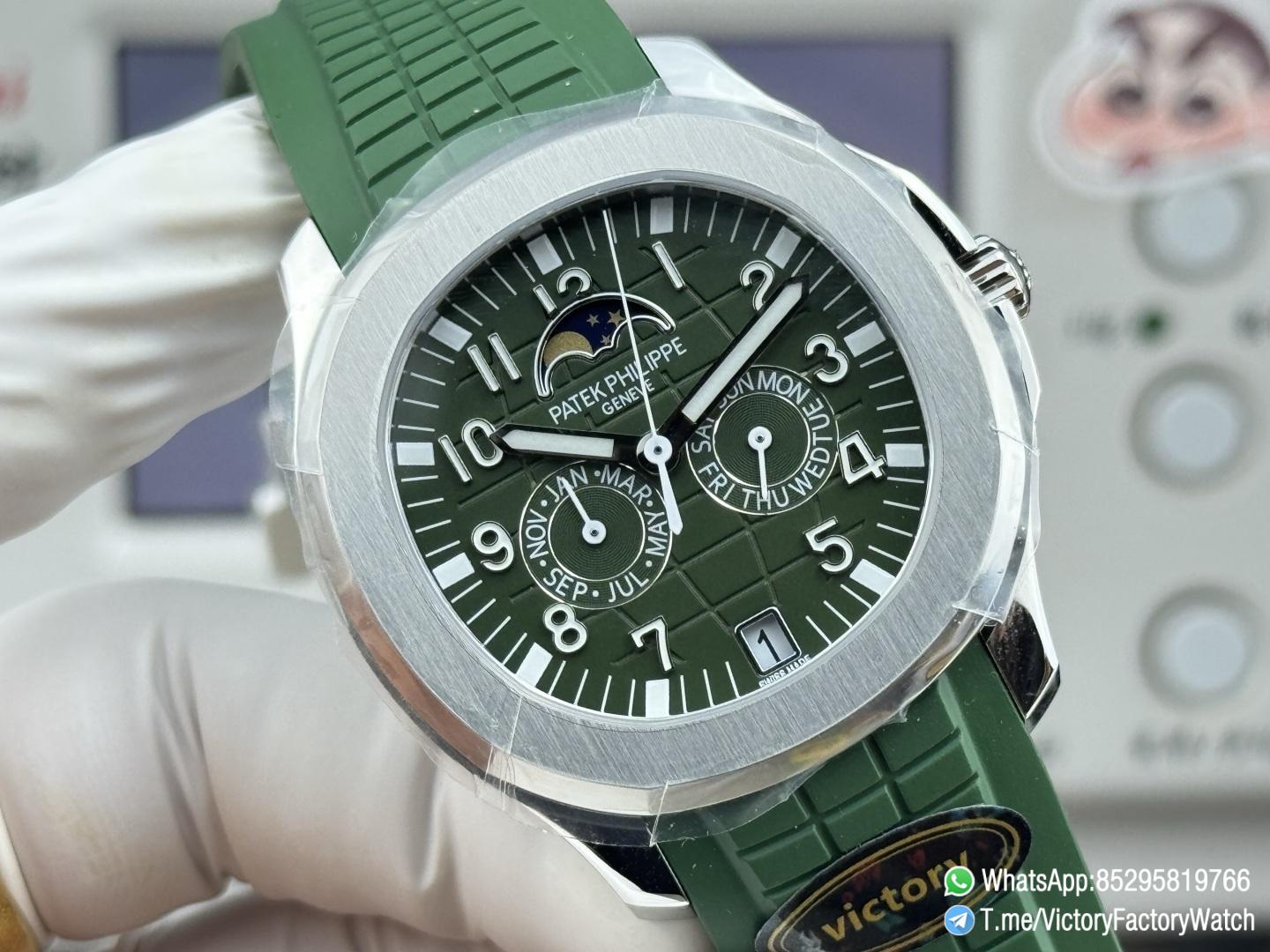 Victory Factory Watches Aquanaut Annual Calendar 5261 Complicated Green Dial 316L Steel Metal DanDong 324 Movement 04 Victory Factory Watches Aquanaut Annual Calendar 5261 Complicated Green Dial 316L Steel Metal DanDong 324 Movement 04