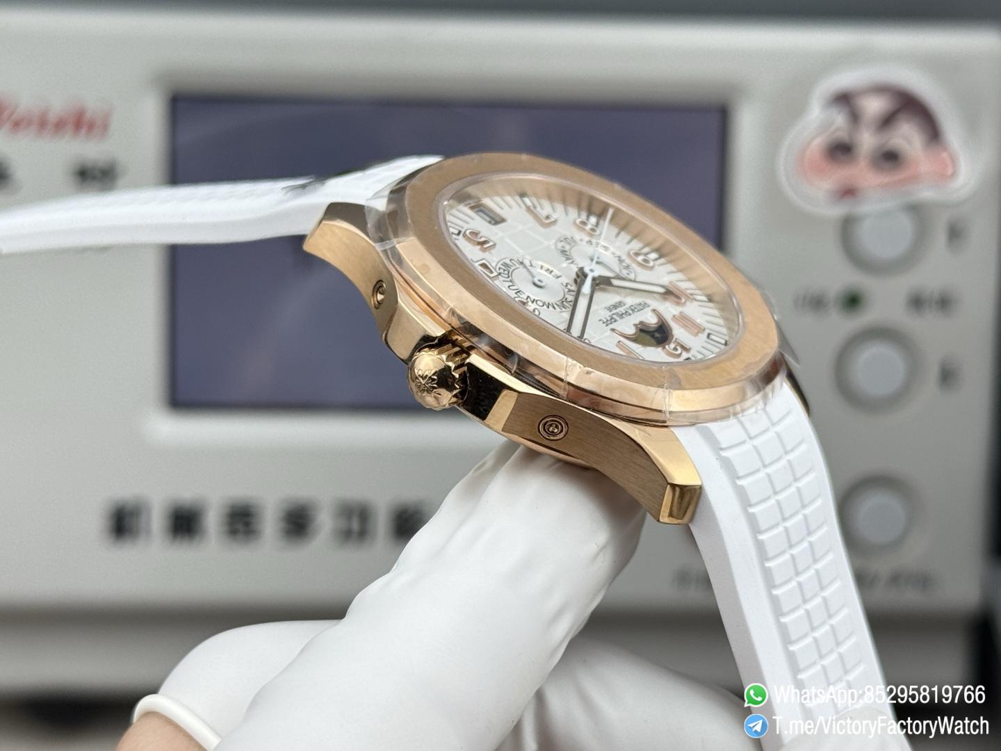 Victory Factory Watches Aquanaut Annual Calendar 5261R Rose Gold Case Complicated White Dial DanDong 324 Movement 07 Victory Factory Watches Aquanaut Annual Calendar 5261R Rose Gold Case Complicated White Dial DanDong 324 Movement 07