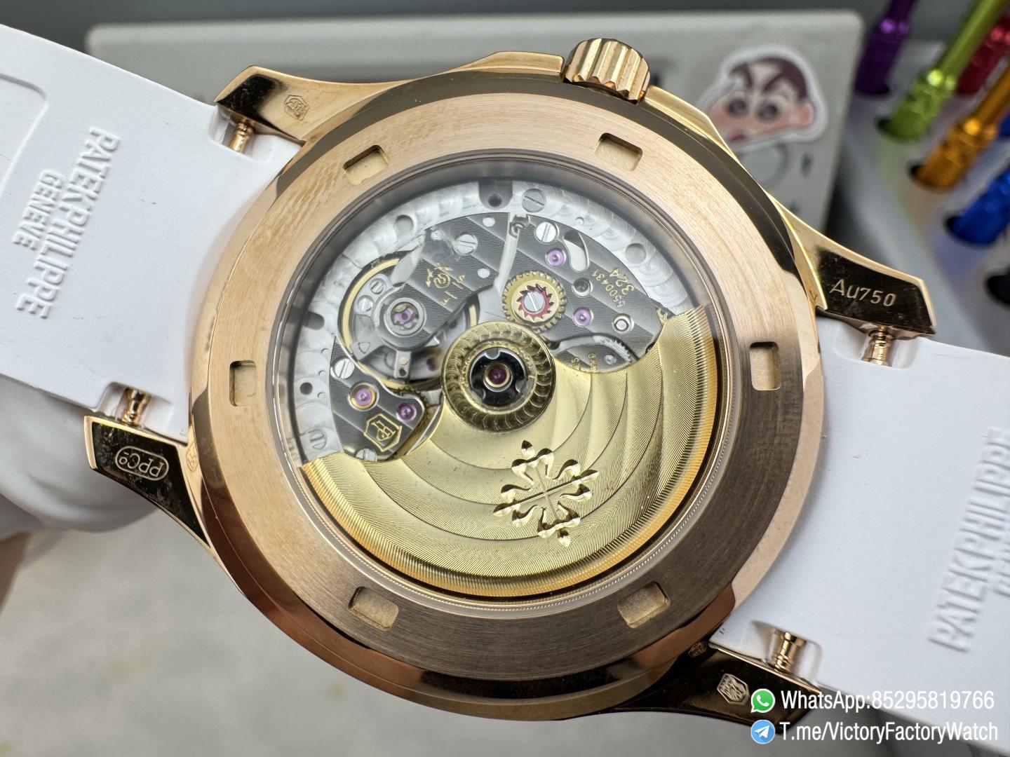 Victory Factory Watches Aquanaut Annual Calendar 5261R Rose Gold Case Complicated White Dial DanDong 324 Movement 08 Victory Factory Watches Aquanaut Annual Calendar 5261R Rose Gold Case Complicated White Dial DanDong 324 Movement 08