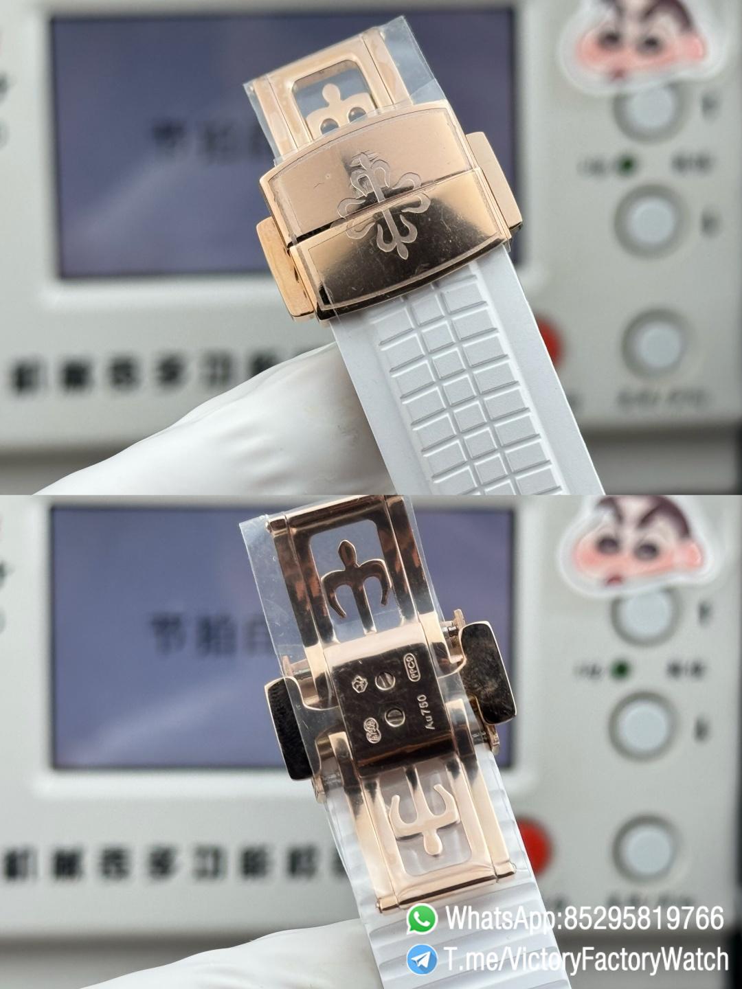 Victory Factory Watches Aquanaut Annual Calendar 5261R Rose Gold Case Complicated White Dial DanDong 324 Movement 09 Victory Factory Watches Aquanaut Annual Calendar 5261R Rose Gold Case Complicated White Dial DanDong 324 Movement 09