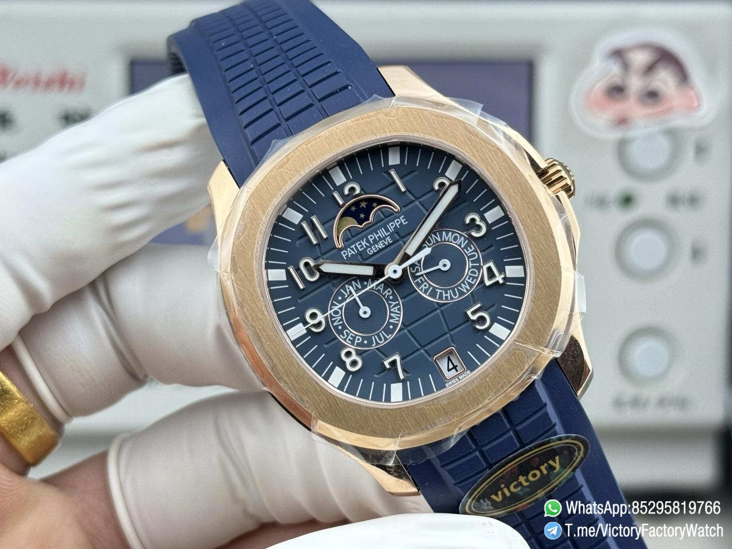Victory Factory Watches Rose Gold Aquanaut Annual Calendar 5261R Complicated Blue Dial DD324 Calibre 02 Victory Factory Watches Rose Gold Aquanaut Annual Calendar 5261R Complicated Blue Dial DD324 Calibre 02
