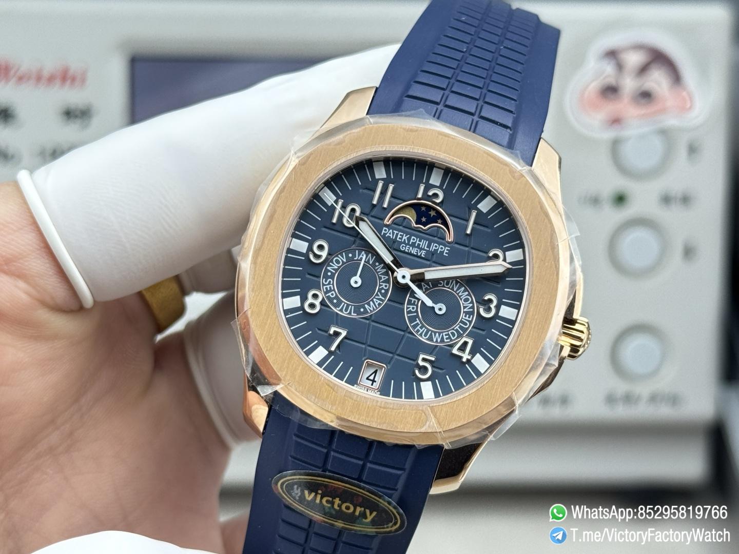 Victory Factory Watches Rose Gold Aquanaut Annual Calendar 5261R Complicated Blue Dial DD324 Calibre 03 Victory Factory Watches Rose Gold Aquanaut Annual Calendar 5261R Complicated Blue Dial DD324 Calibre 03