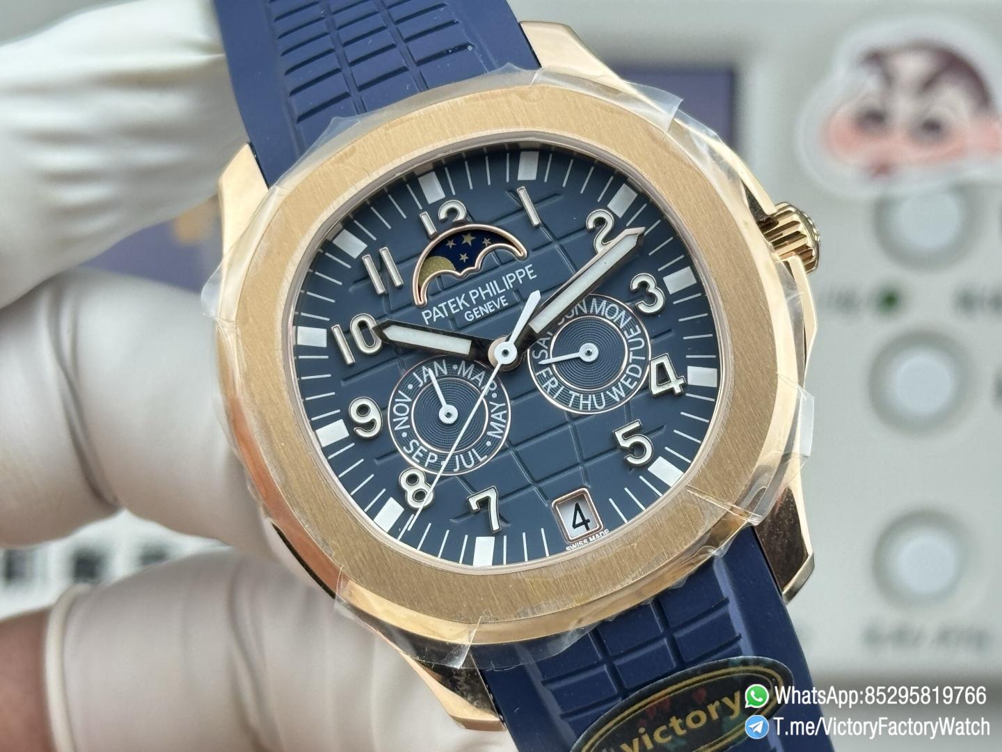 Victory Factory Watches Rose Gold Aquanaut Annual Calendar 5261R Complicated Blue Dial DD324 Calibre 04 Victory Factory Watches Rose Gold Aquanaut Annual Calendar 5261R Complicated Blue Dial DD324 Calibre 04