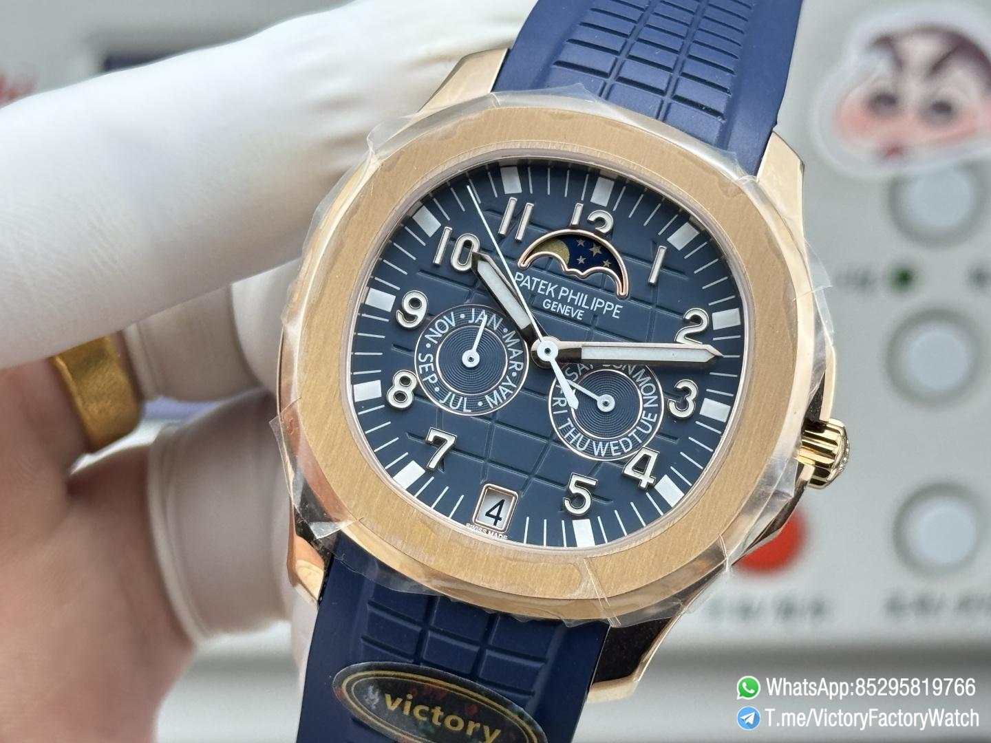 Victory Factory Watches Rose Gold Aquanaut Annual Calendar 5261R Complicated Blue Dial DD324 Calibre 05 Victory Factory Watches Rose Gold Aquanaut Annual Calendar 5261R Complicated Blue Dial DD324 Calibre 05