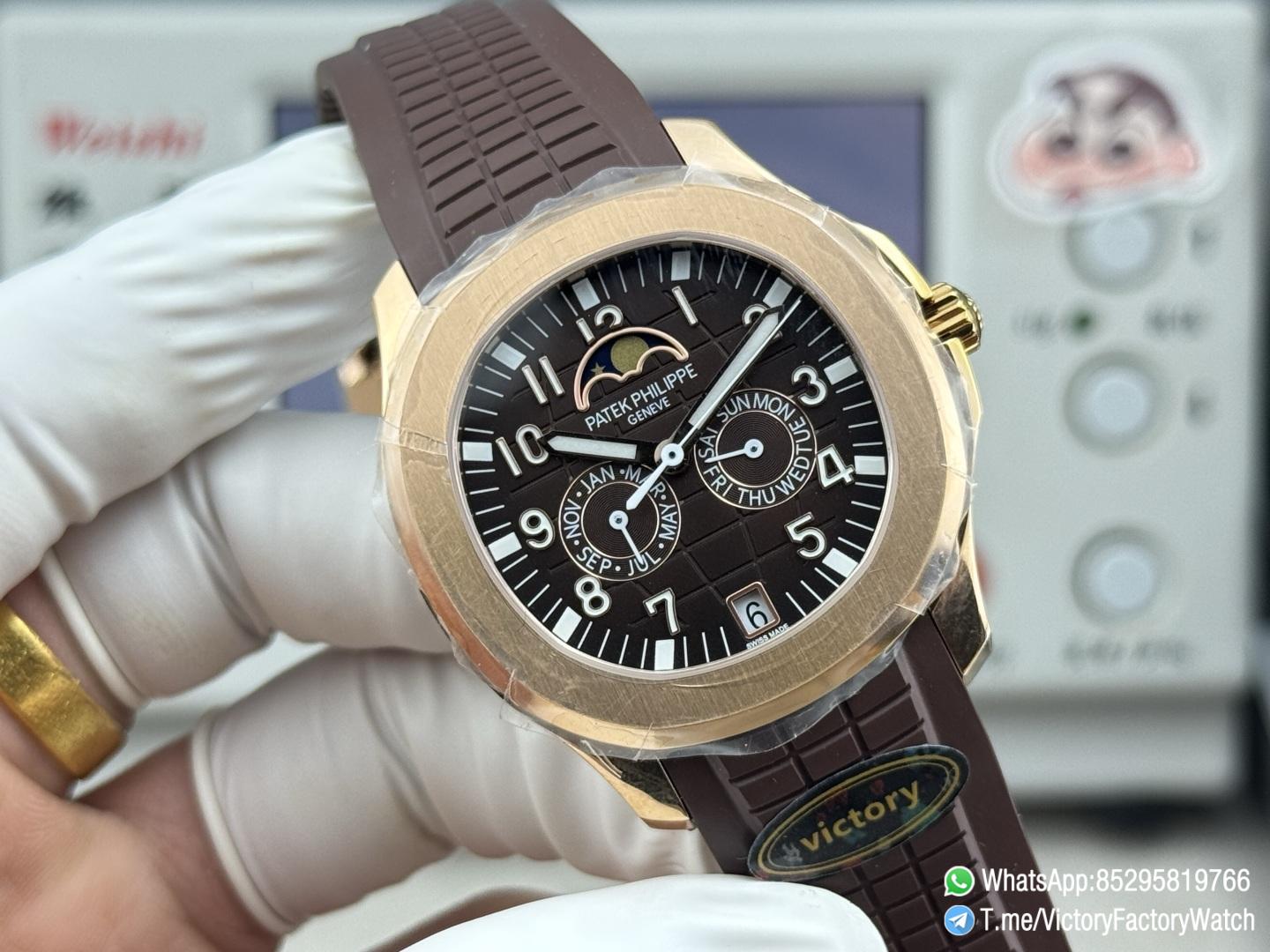 Victory Factory Watches Rose Gold Aquanaut Annual Calendar 5261R Complicated Brown Dial DD324 Calibre 02 Victory Factory Watches Rose Gold Aquanaut Annual Calendar 5261R Complicated Brown Dial DD324 Calibre 02