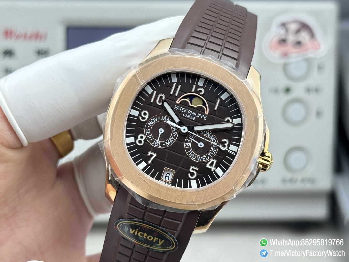 Victory Factory Watches Rose Gold Aquanaut Annual Calendar 5261R Complicated Brown Dial DD324 Calibre 03 Victory Factory Watches Rose Gold Aquanaut Annual Calendar 5261R Complicated Brown Dial DD324 Calibre 03