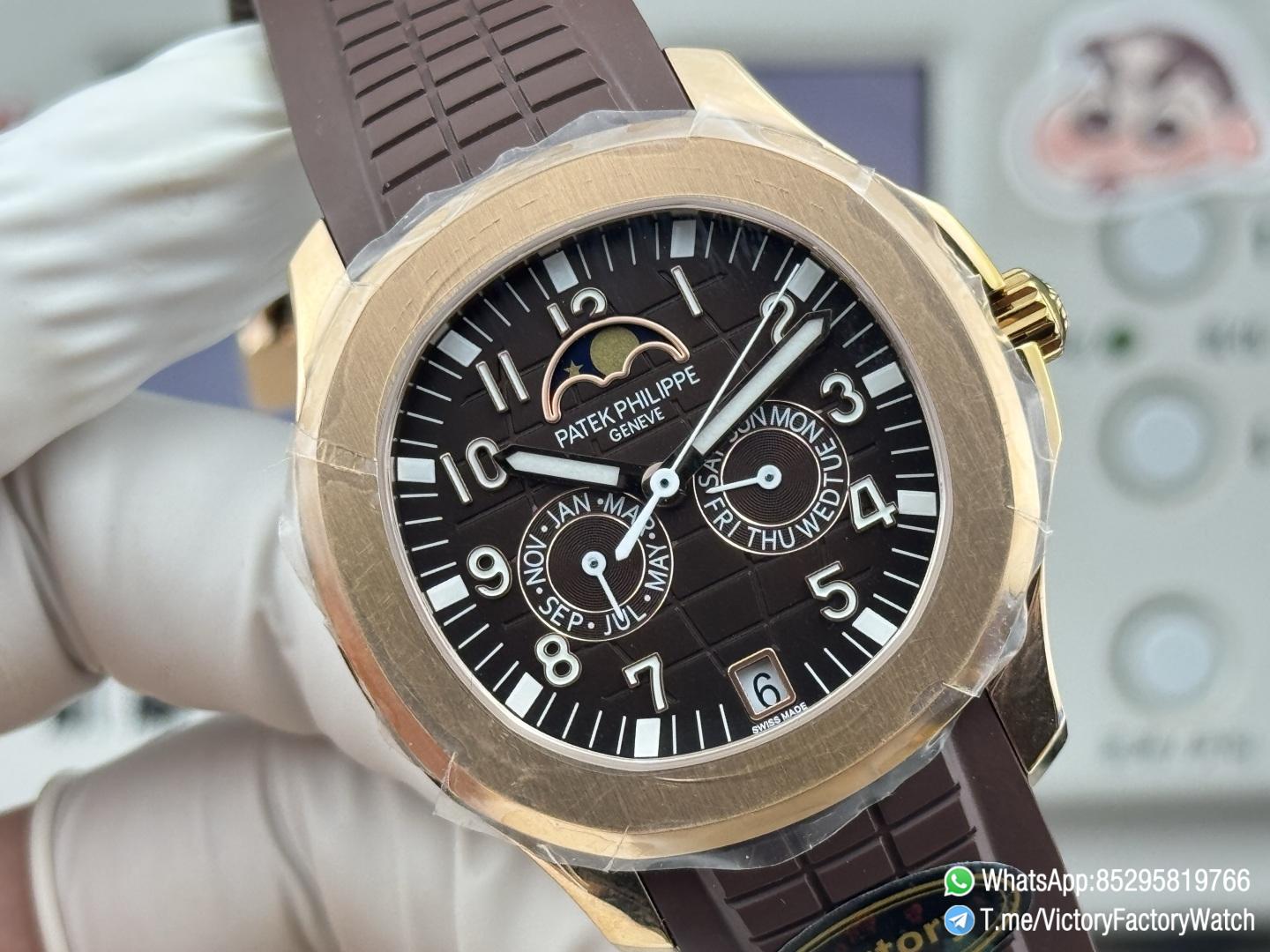 Victory Factory Watches Rose Gold Aquanaut Annual Calendar 5261R Complicated Brown Dial DD324 Calibre 04 Victory Factory Watches Rose Gold Aquanaut Annual Calendar 5261R Complicated Brown Dial DD324 Calibre 04